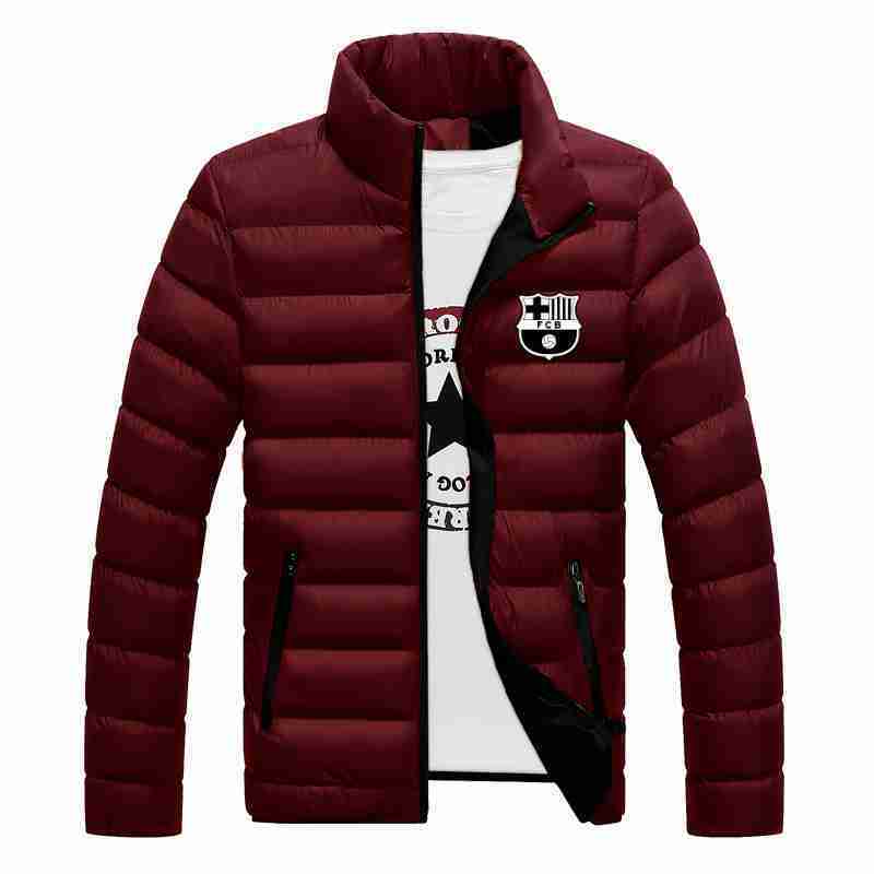 FC BARCELONA Official Black and White Warm Cotton Vest Jackets)