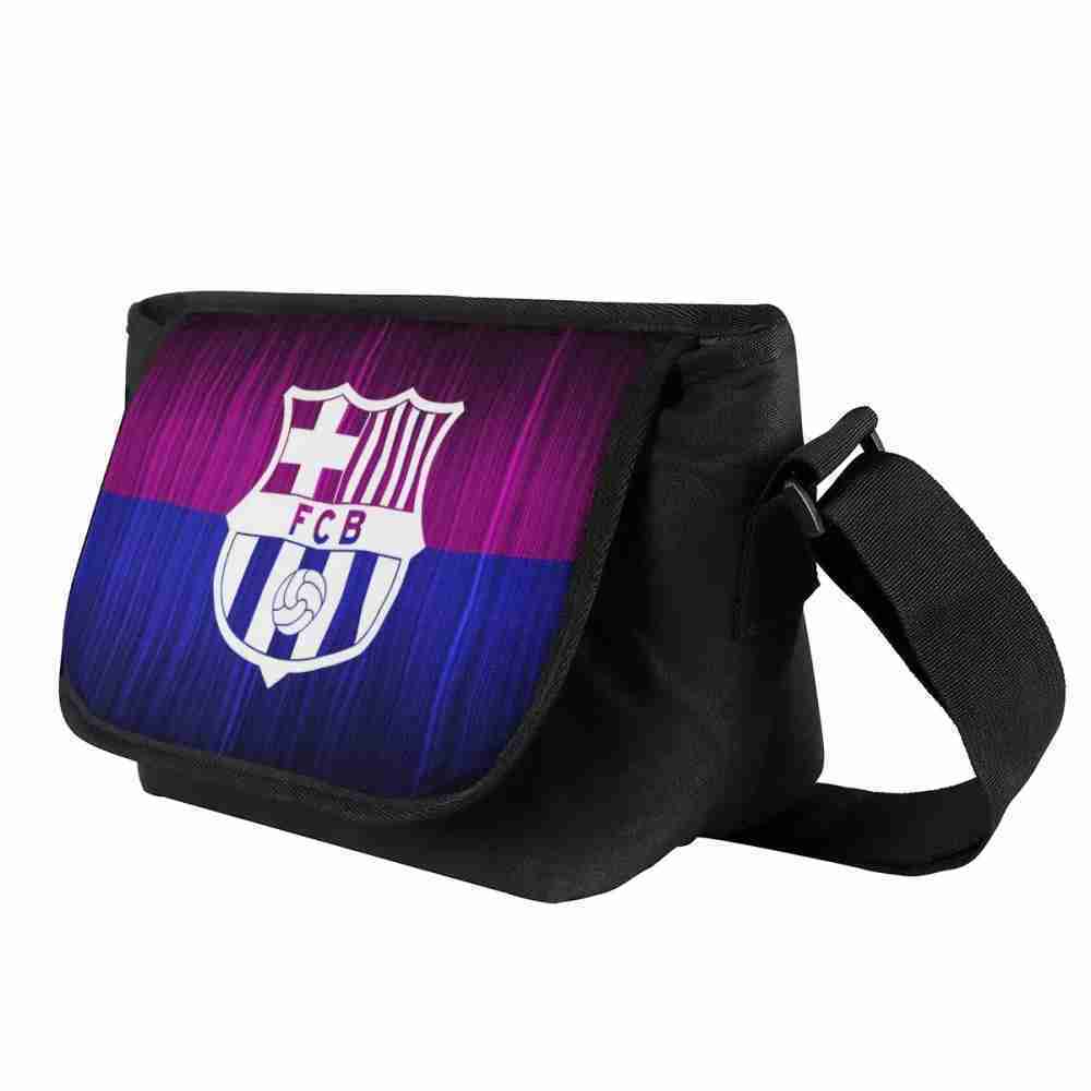 FC BARCELONA Official Blue Purple Messenger Bag