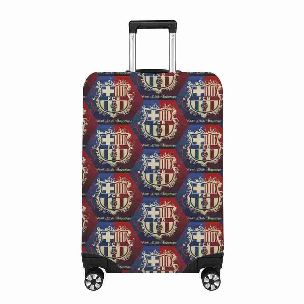 FC BARCELONA Official FCB Red Blue Hexagon Pattern Luggage Covers