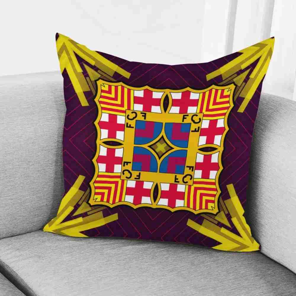 FC BARCELONA Official Geometric Pattern Pillow Cover