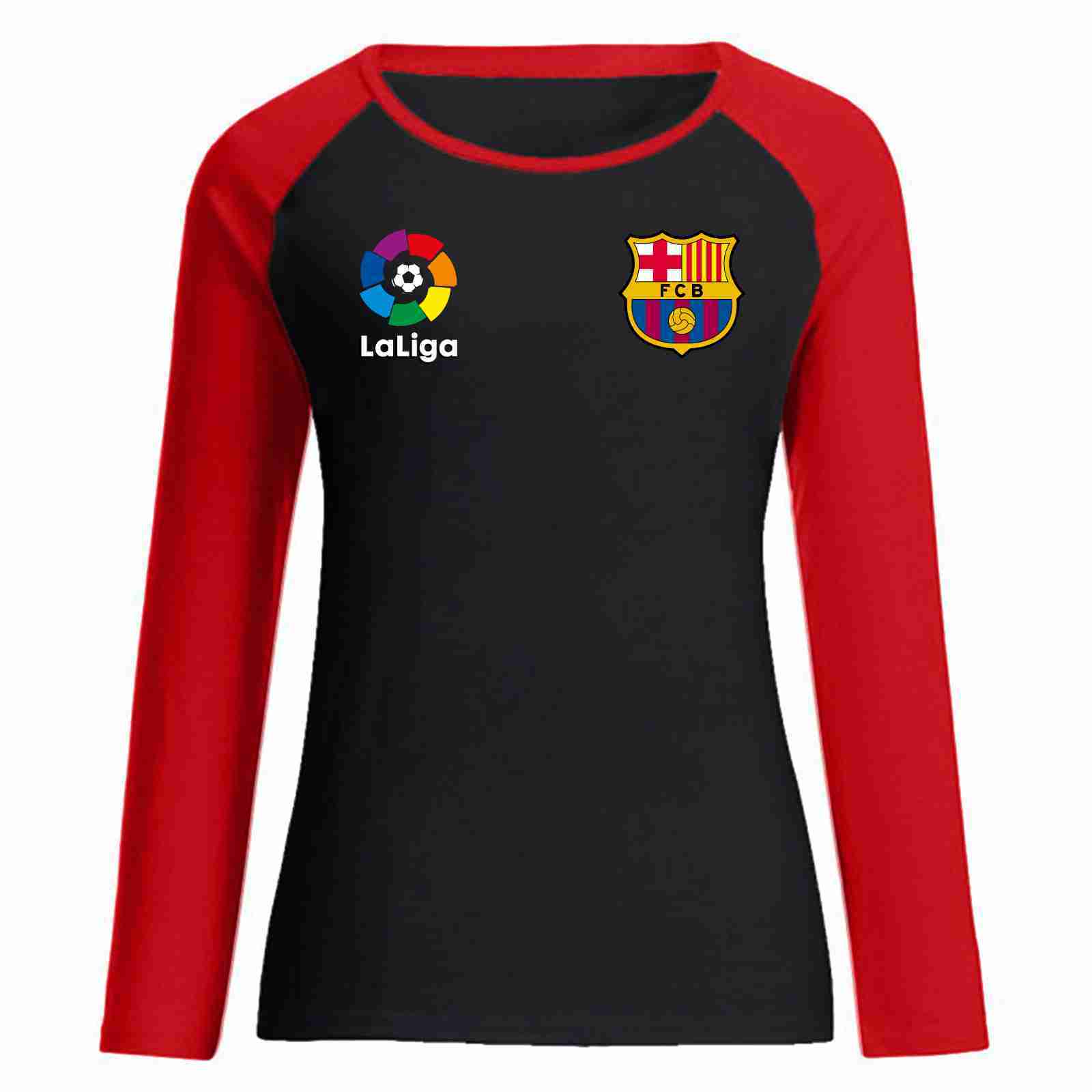 FC BARCELONA Official La Liga Womens Long Sleeve TShirts