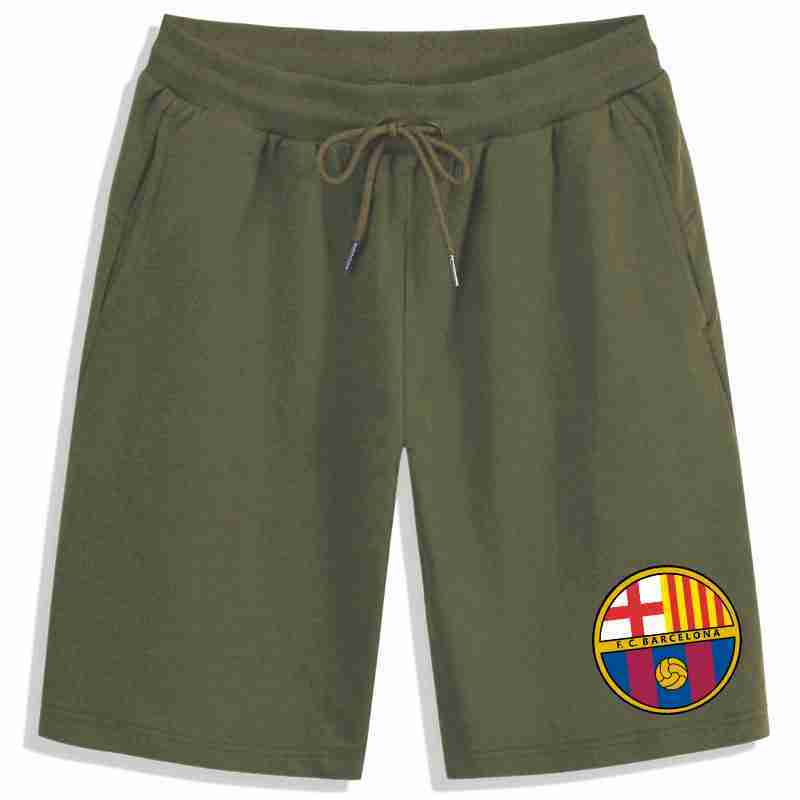 FC BARCELONA Official Round Symbol Cotton Unisex Casual Shorts