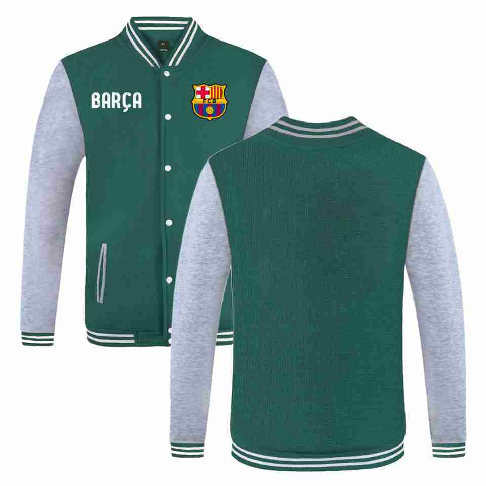 FC BARCELONA Official Symbol Unisex Baseball Jackets