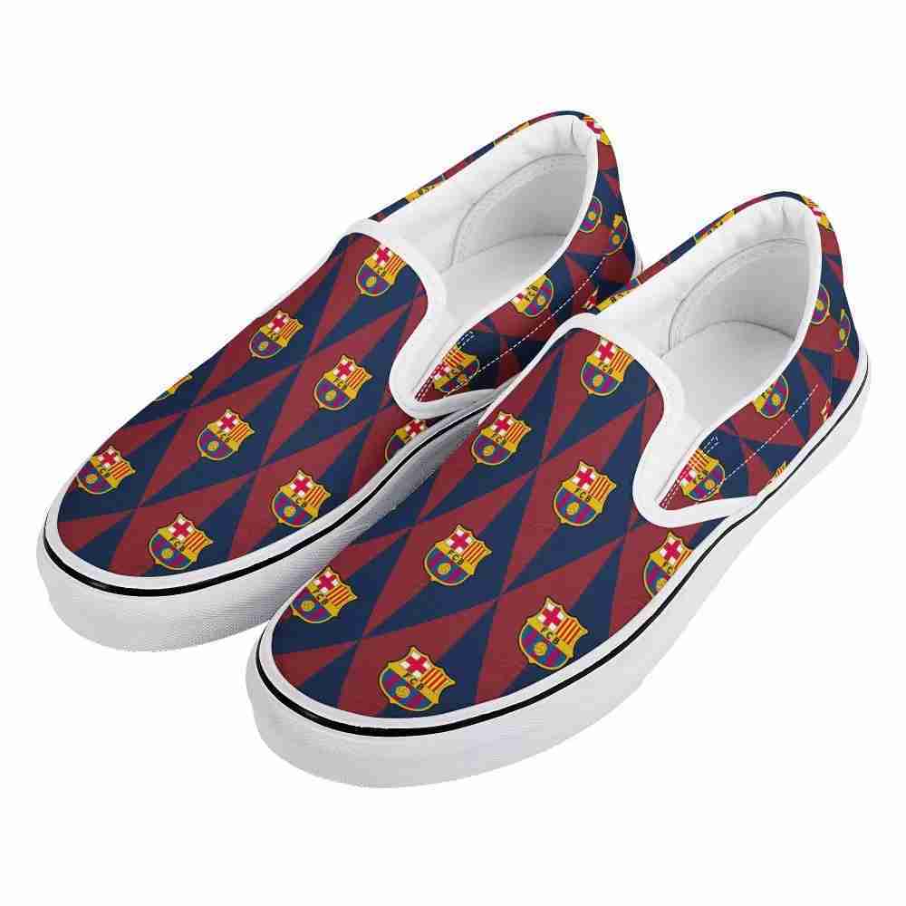 FC BARCELONA Official Triangle Pattern Slip On Shoes