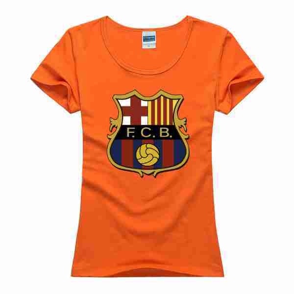 FC BARCELONA Official Vintage Symbol Womens Scoop Neck TShirts