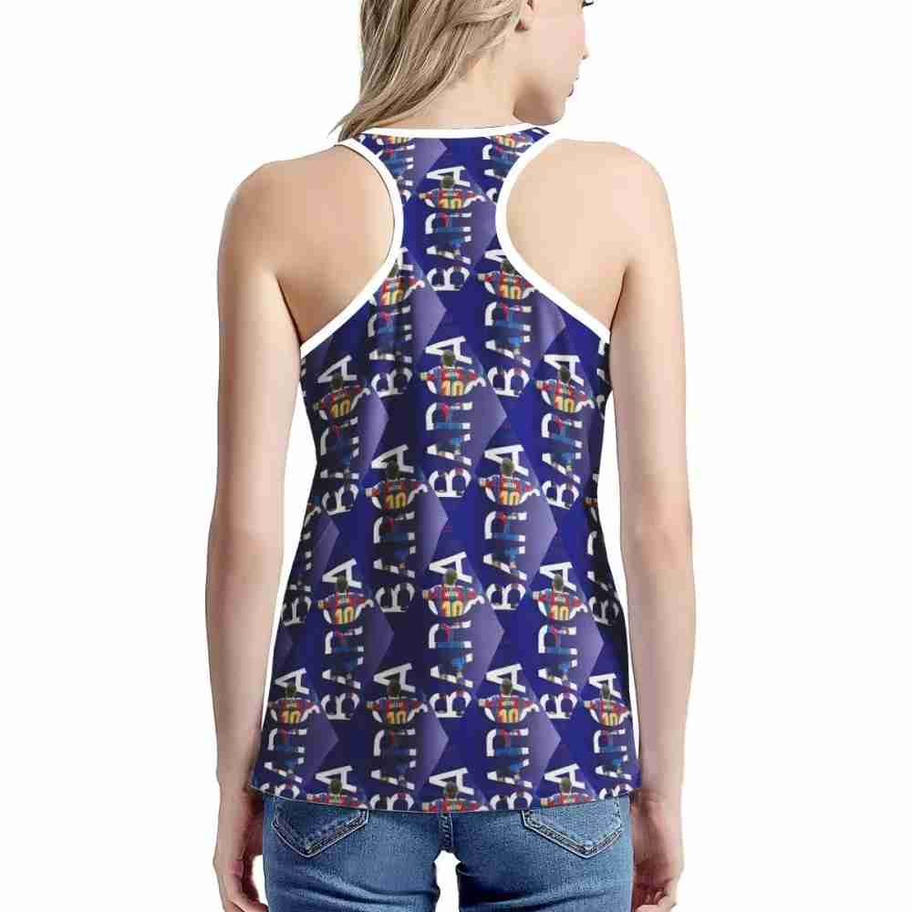 FC BARCELONA Official Womens Messi Barca All Over Print Tank