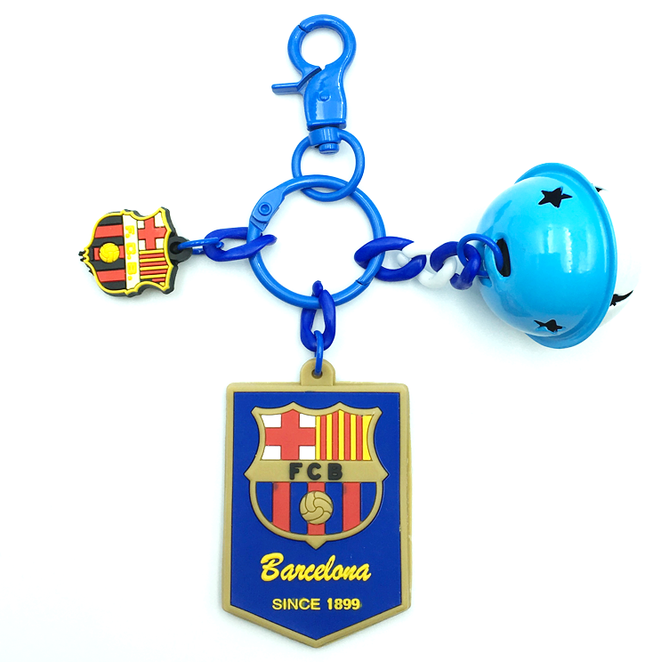 FC BARCELONA DIY Buckle PVC Keychain