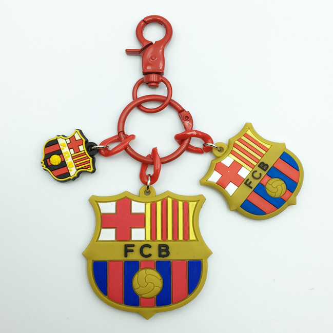 FC BARCELONA Double Sided PVC Keychain