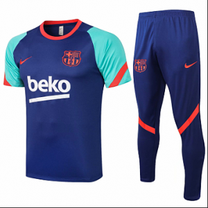 FC BARCELONA Nike Blue Orange Striped Jersey Pants Training Suit