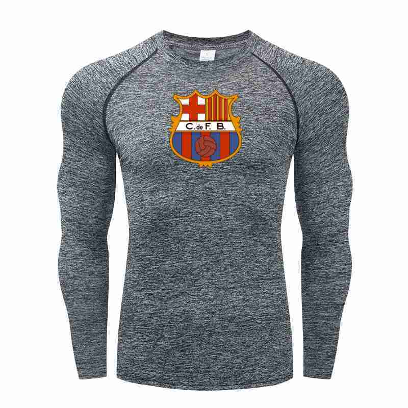 FC BARCELONA Official 1949 1960 Long Sleeve Compression TShirts