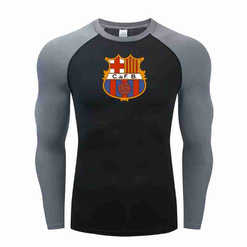 FC BARCELONA Official 1949 1960 Long Sleeve Compression TShirts