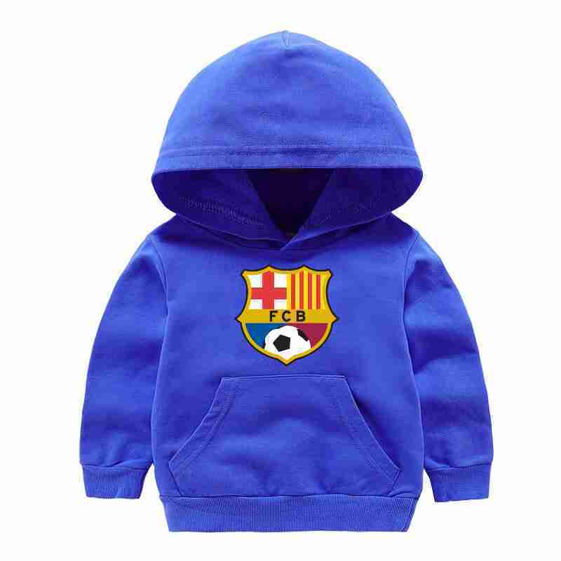 FC BARCELONA Official FCB Football Symbol Kids Hoodies