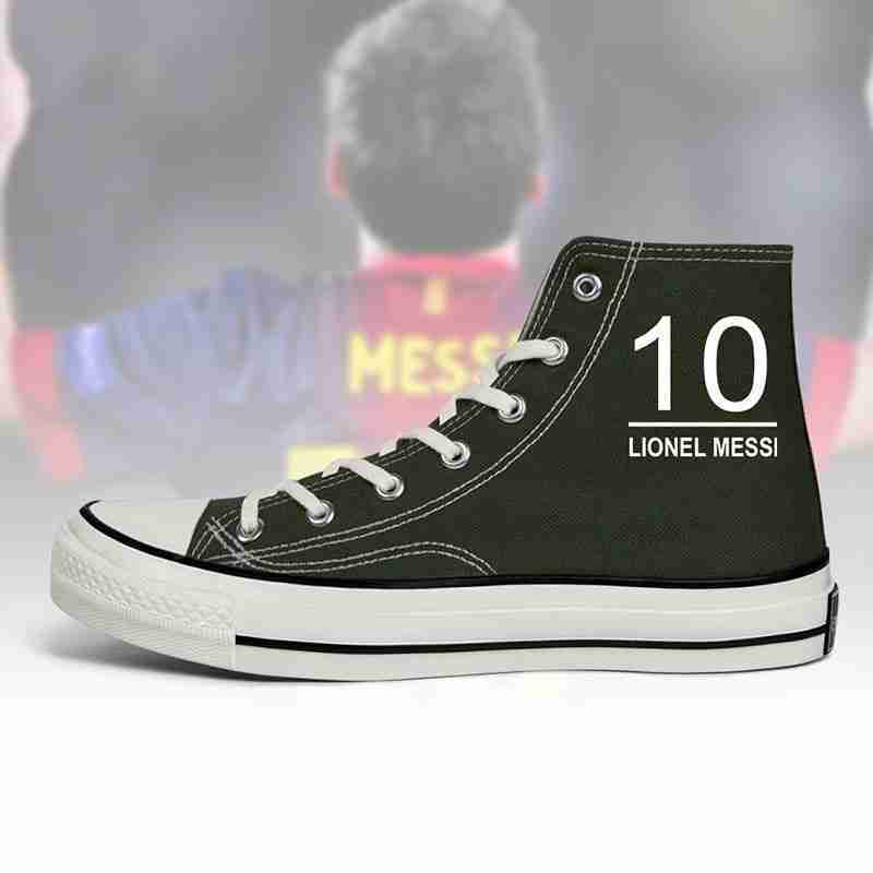 FC BARCELONA Official Lionel Messi N10 High Top Board Shoes