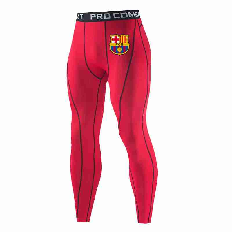 FC BARCELONA Official Mens Quick Dry Training Compression Tights