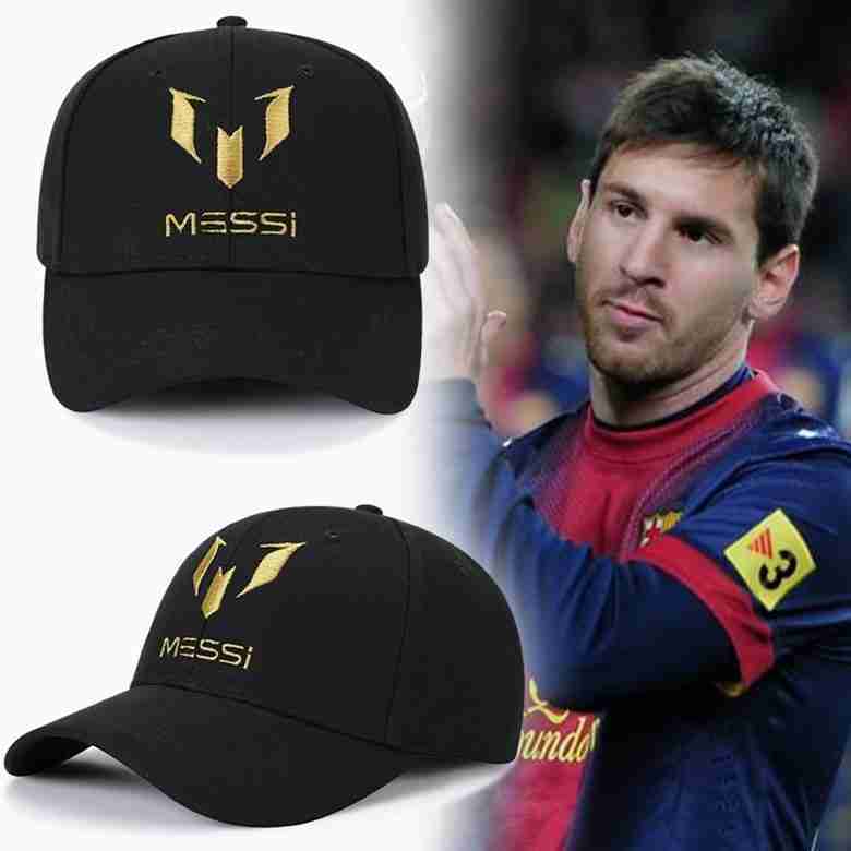 FC BARCELONA Official Messi Black Gold Baseball Cap