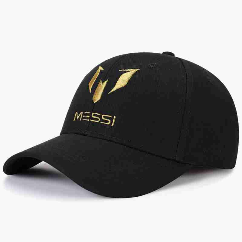FC BARCELONA Official Messi Black Gold Baseball Cap