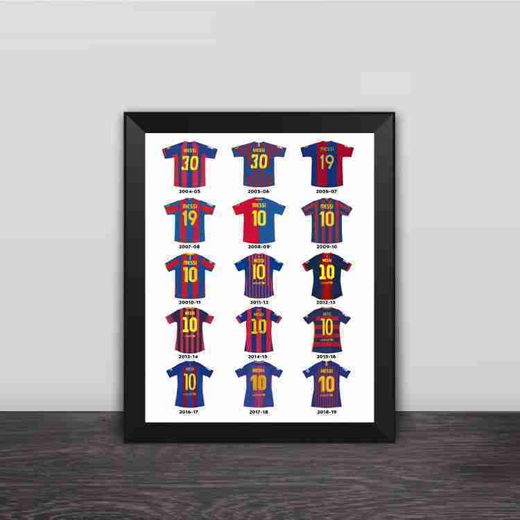 FC BARCELONA Official Messi Jerseys Poster