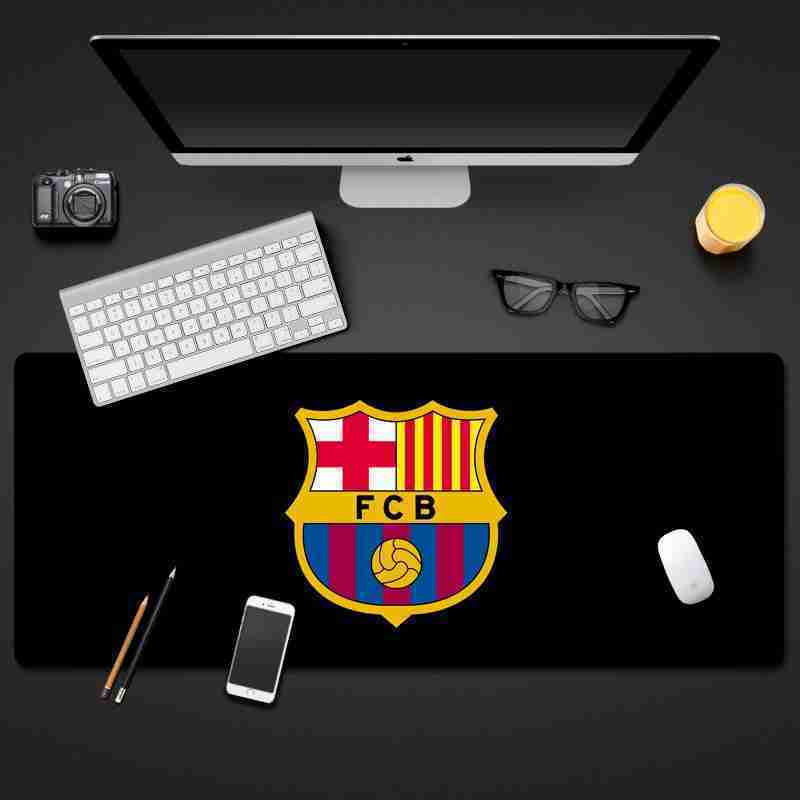 FC BARCELONA Official Black Background Mouse Keyboard Pad Table Desktop Mat
