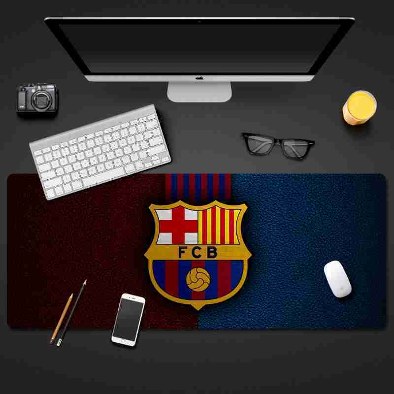 FC BARCELONA Official Red Blue Striped Background Mouse Keyboard Pad Table Desktop Mat