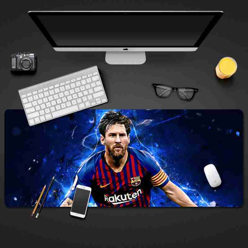 FC BARCELONA Official Messi Blue Mouse Keyboard Pad Table Desktop Mat