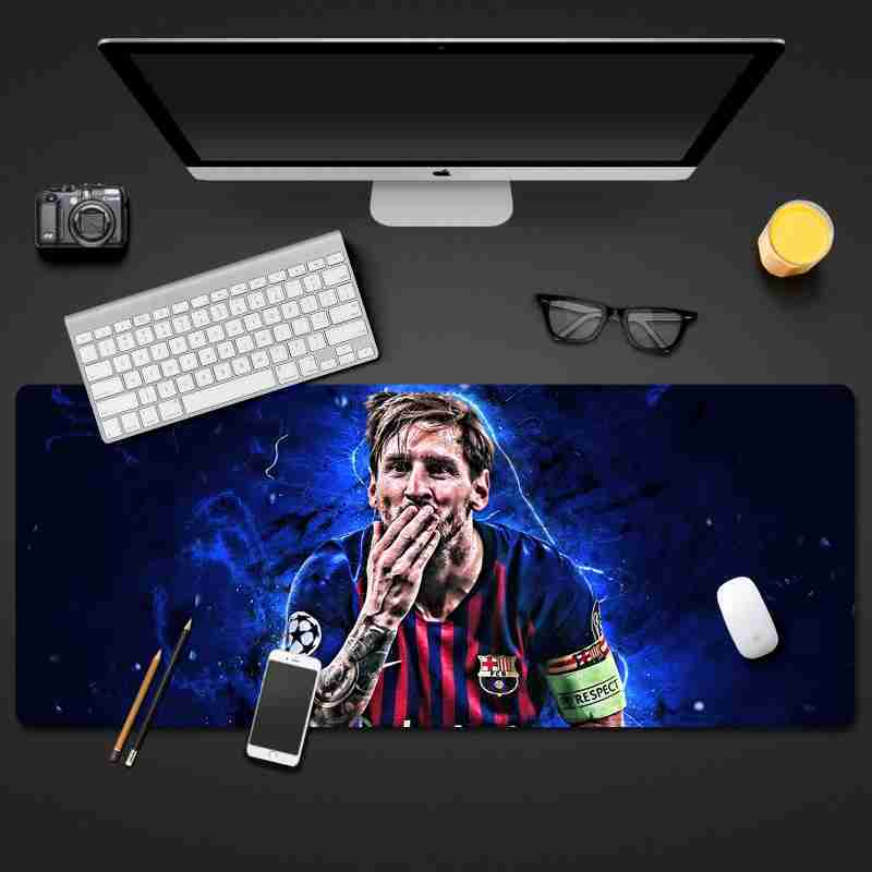 FC BARCELONA Official Messi Blue Background Mouse Keyboard Pad Table Desktop Mat