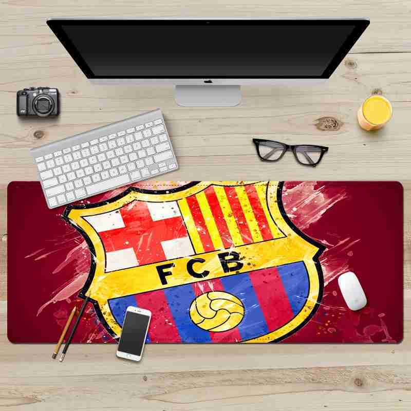 FC BARCELONA Official Red Background Mouse Keyboard Pad Table Desktop Mat