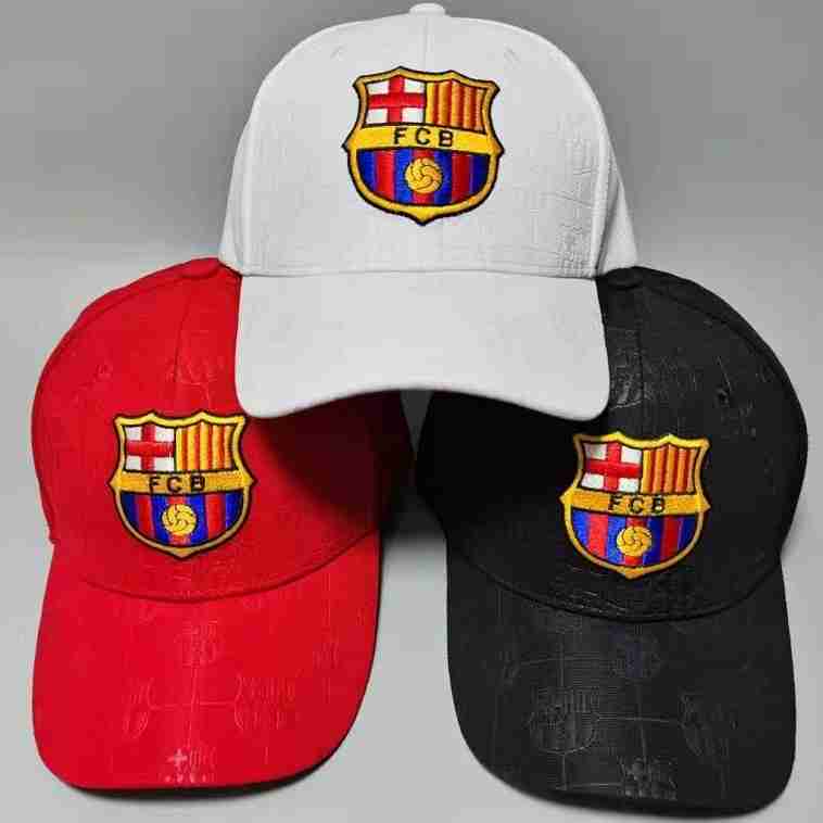 FC BARCELONA Official Pattern Design Baseball Caps
