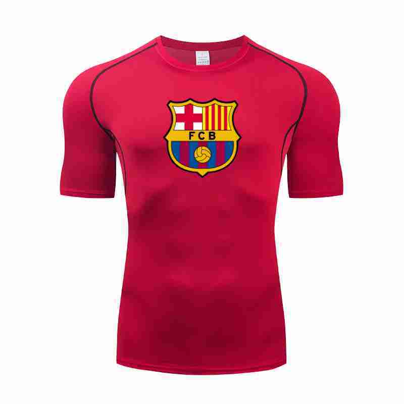 FC BARCELONA Official Short Sleeve Compression TShirts